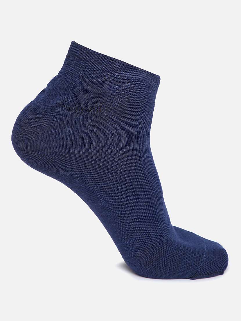 set of 4 multi colored cotton ankle length sock - 20615308 -  Standard Image - 2