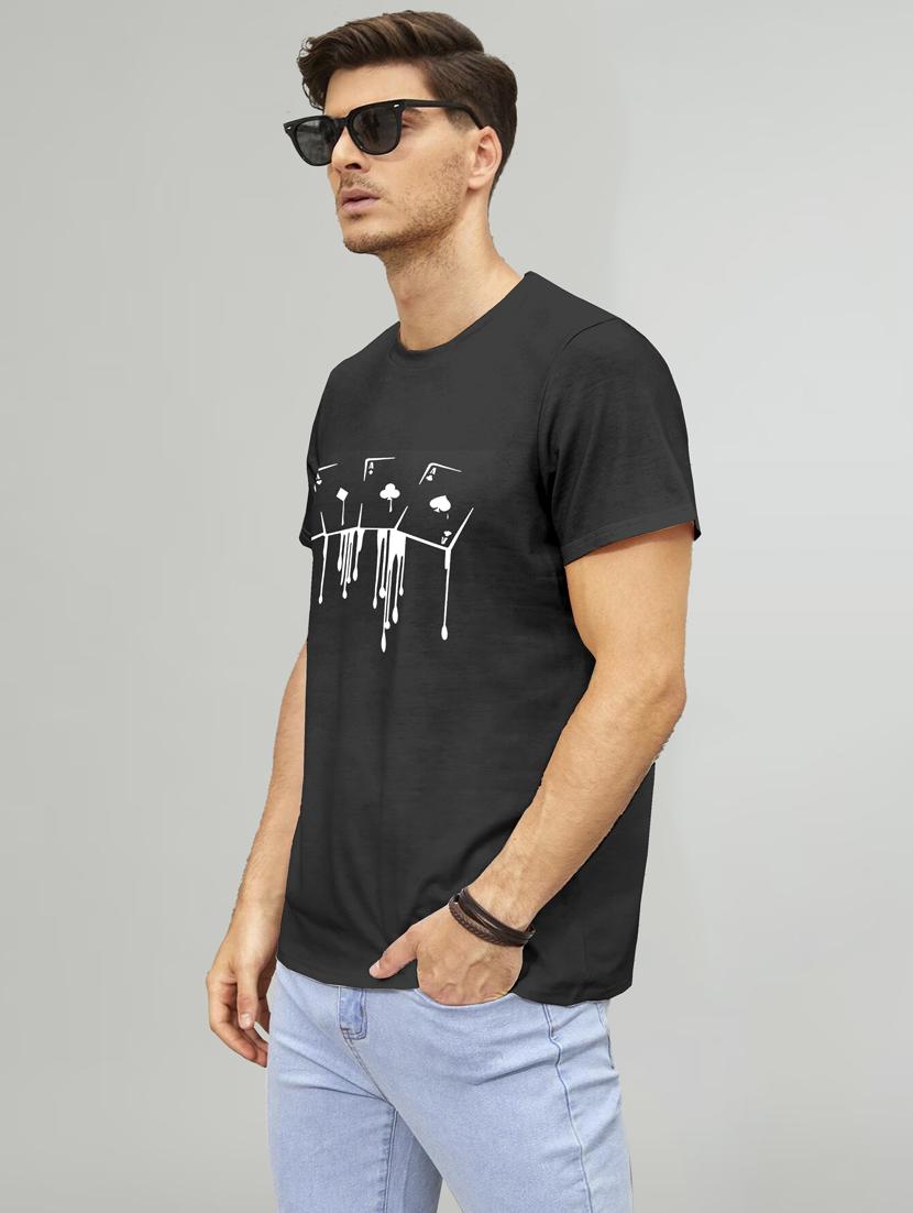 men front print crew neck t-shirt - 20616570 - Standard Image - 2