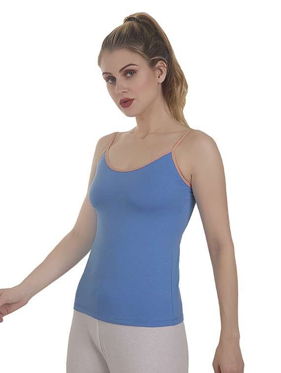 women cotton blend solid camisole - 20616772 -  Standard Image - 2