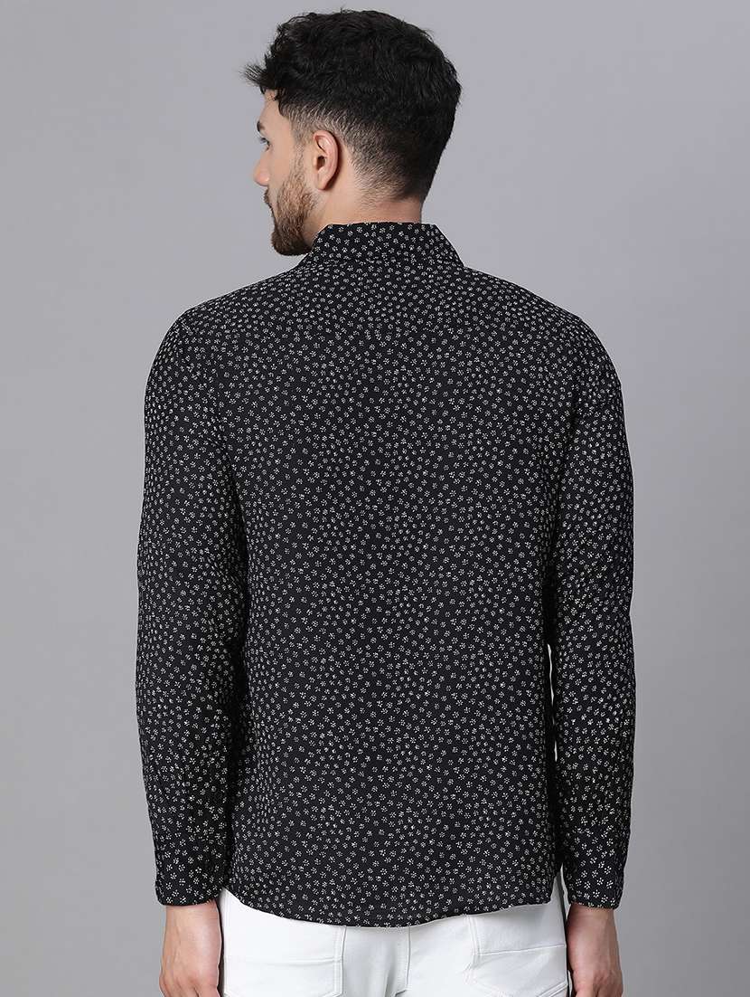 men black printed casual shirt - 20617473 -  Standard Image - 2