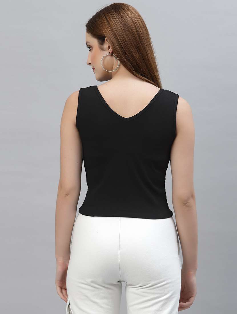 women set of 2 black casual top - 20617699 - Standard Image - 2