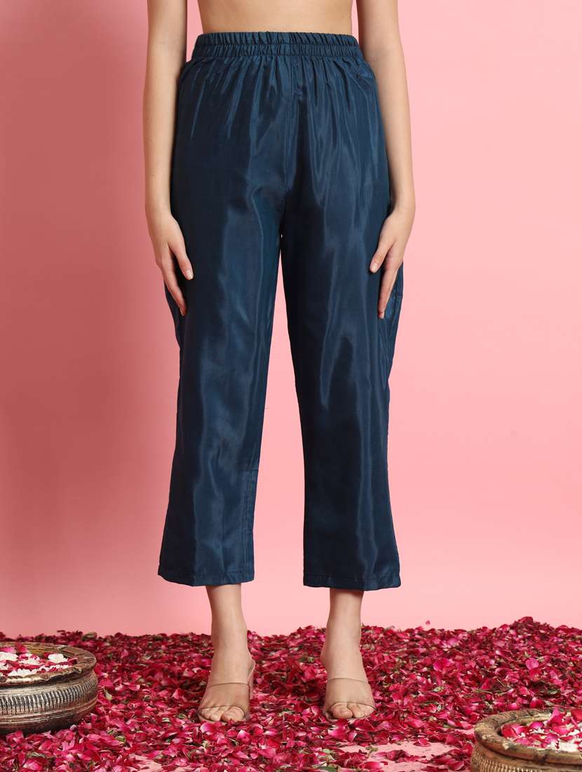 women blue floral printed kurta pant set with dupatta - 20617810 -  Standard Image - 2