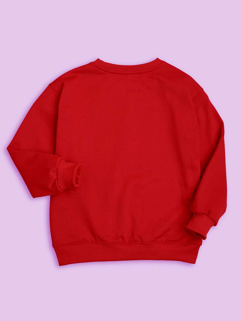 kids red graphic printed sweatshirt - 20623765 - Standard Image - 2