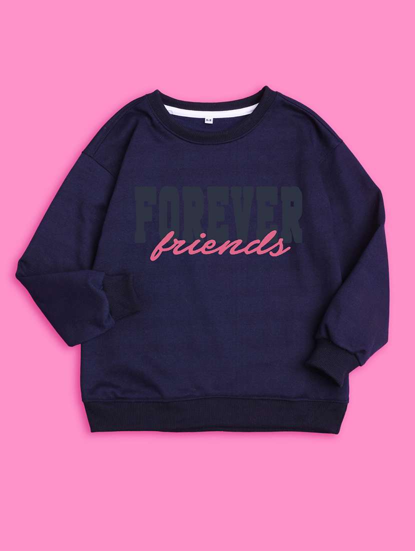 kids front print fleece sweatshirt - 20624266 - Standard Image - 2