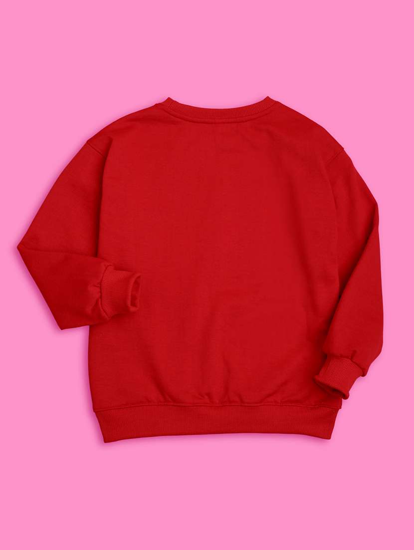 girls graphic printed round neck regular sweatshirt - 20624286 - Standard Image - 2