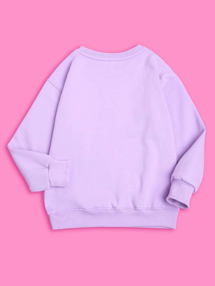 girls graphic printed round neck regular sweatshirt - 20624379 -  Standard Image - 2