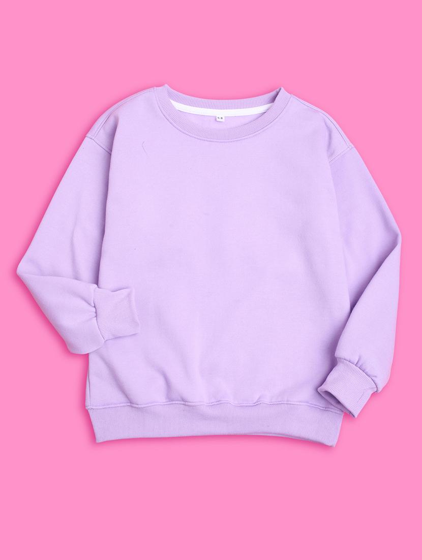 crew neck lavender graphic sweatshirt - 20624437 - Standard Image - 2