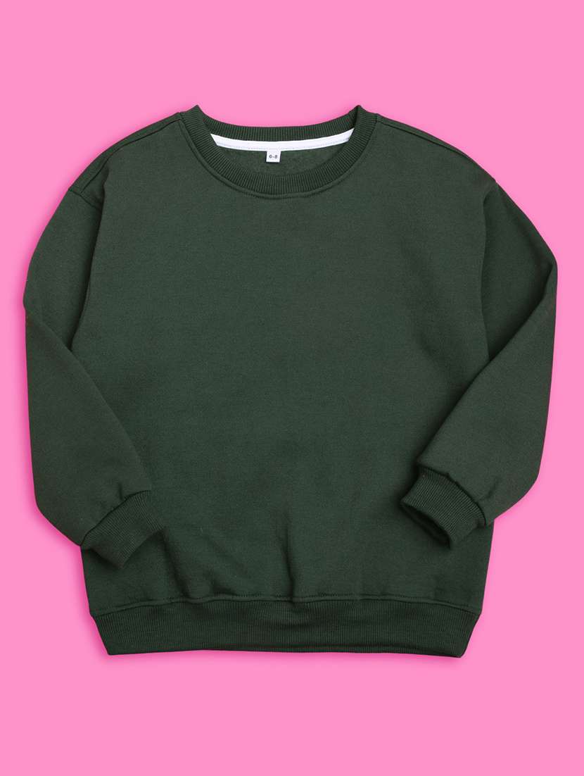 crew neck green graphic sweatshirt - 20624444 - Standard Image - 2