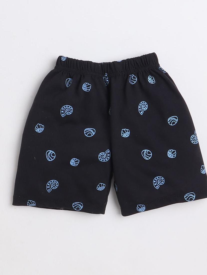 light blue printed t-shirt & shorts set - 20625643 - Standard Image - 2