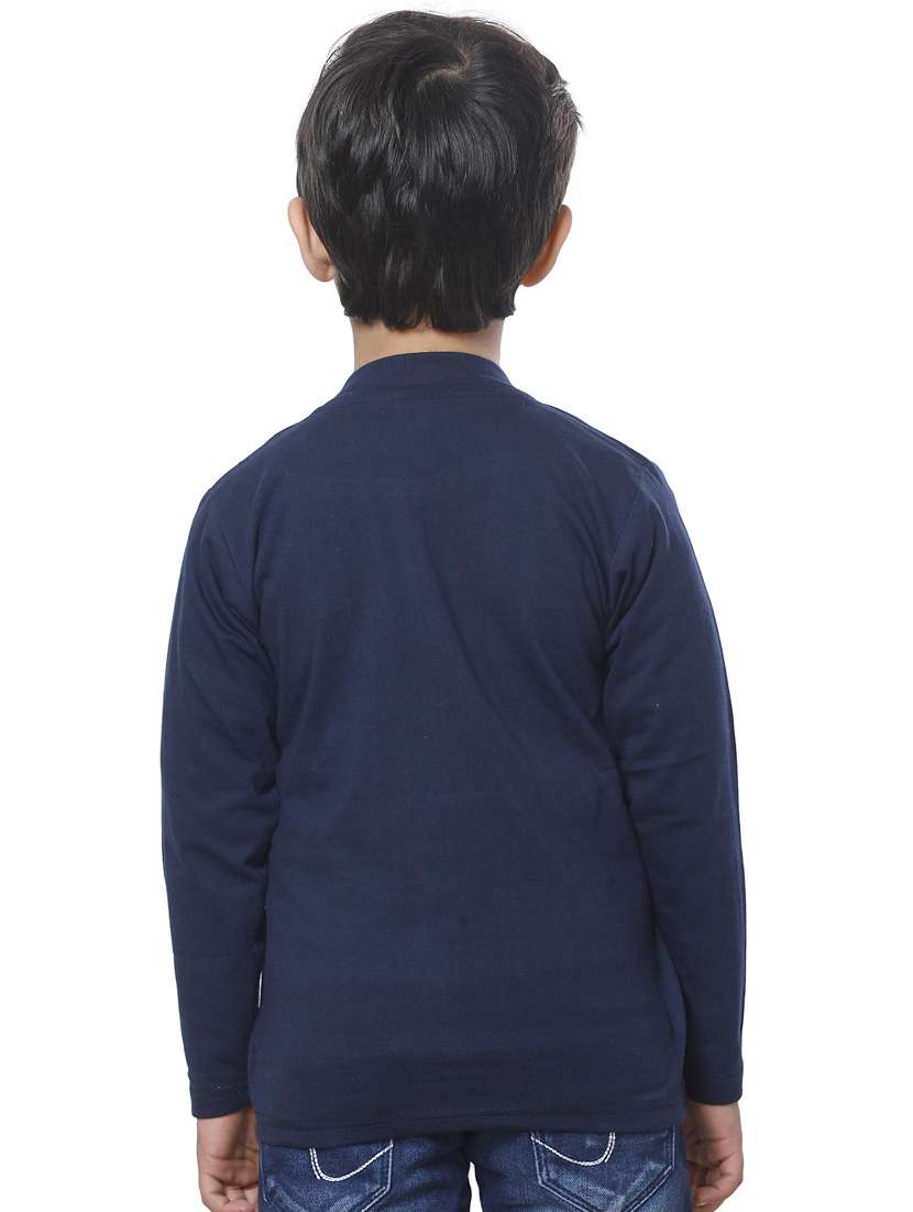 blue cotton blend tshirt - 20625750 - Standard Image - 2