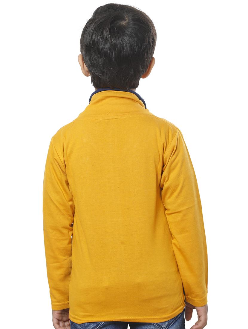 boys teal blue & mustard printed t-shirt - 20625781 - Standard Image - 2