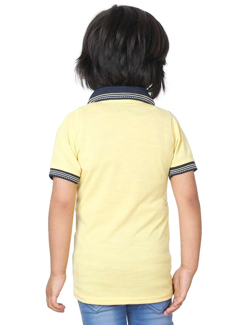 boys printed cotton polo t-shirt - 20625798 -  Standard Image - 2