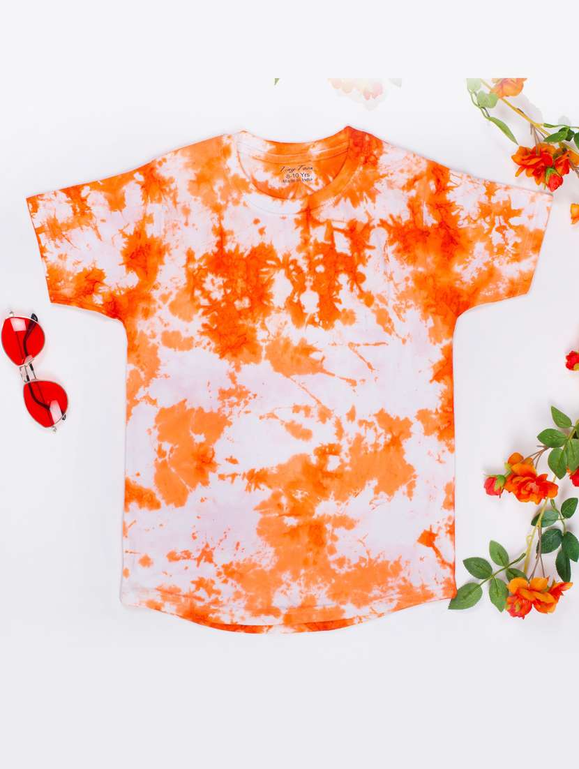 kids tie & dye cotton t-shirt