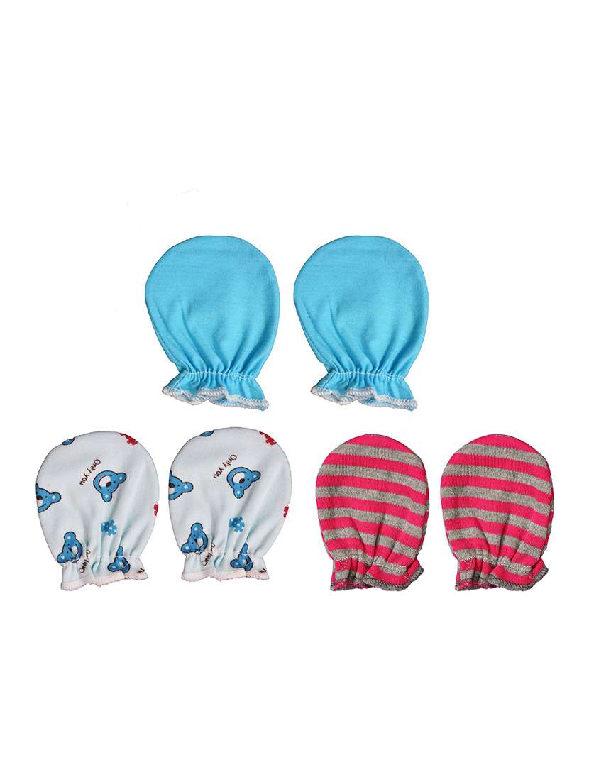 combos pack of multi color mittens gloves 