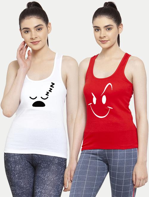 women set of 2 multi coloured tank top - 20627274 -  Standard Image - 0