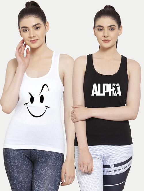 women set of 2 multi coloured tank top - 20627292 -  Standard Image - 0