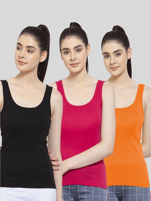 pack of 3 solid tank top - 20627592 - Standard Image - 0
