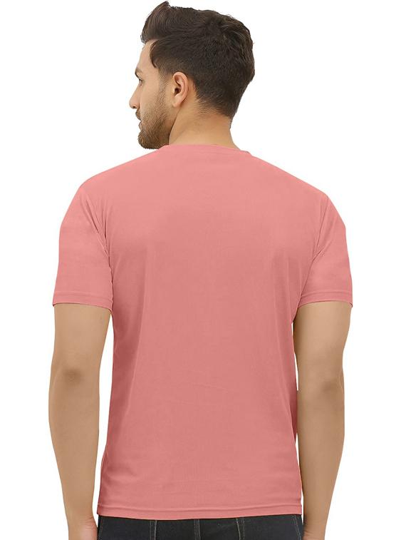 peach pink front print regular t-shirt - 20627960 - Standard Image - 2