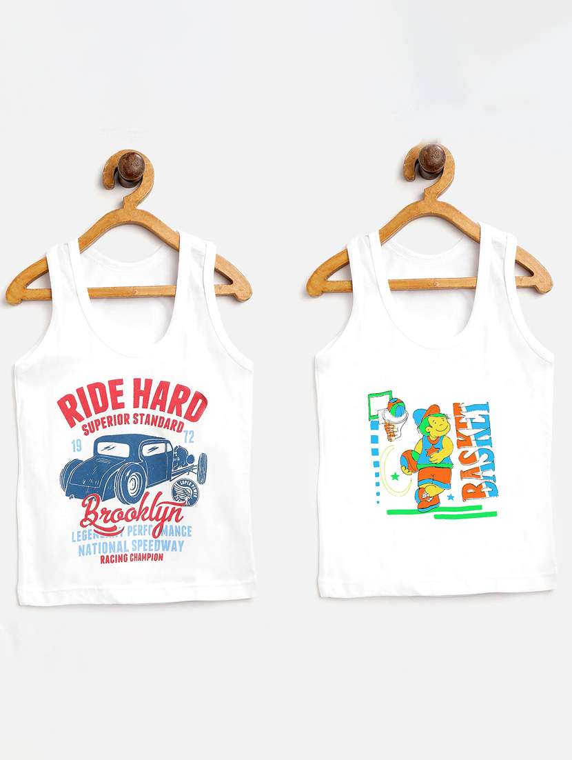 pack of 2 printed vests