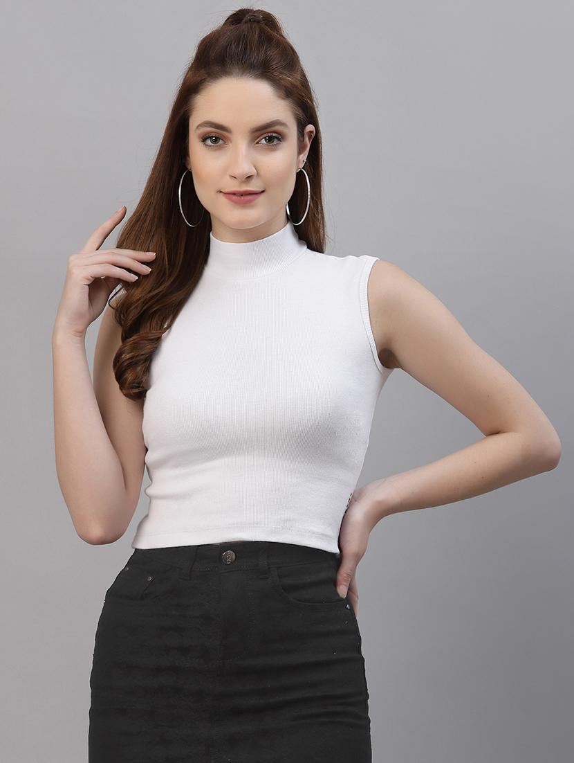 women pack of 3 solid high neck top - 20643957 - Standard Image - 2