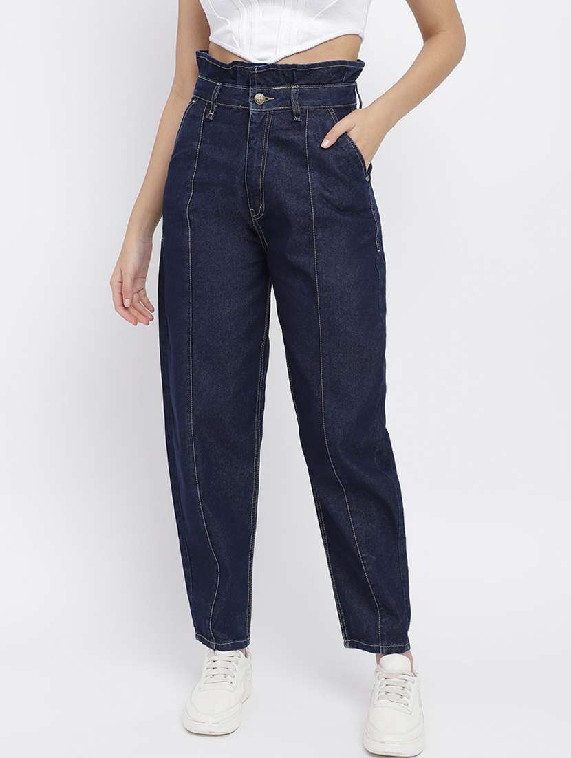 women's plain slouchy jeans