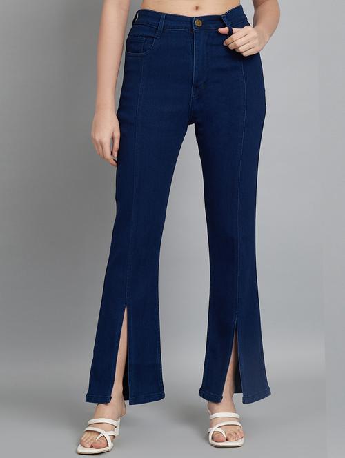 women's plain bootcut jeans - 20644444 - Standard Image - 0