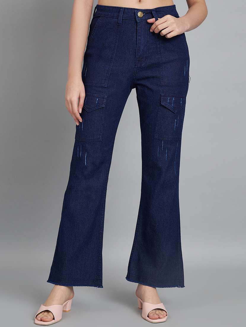 women's high rise solid cargo 
