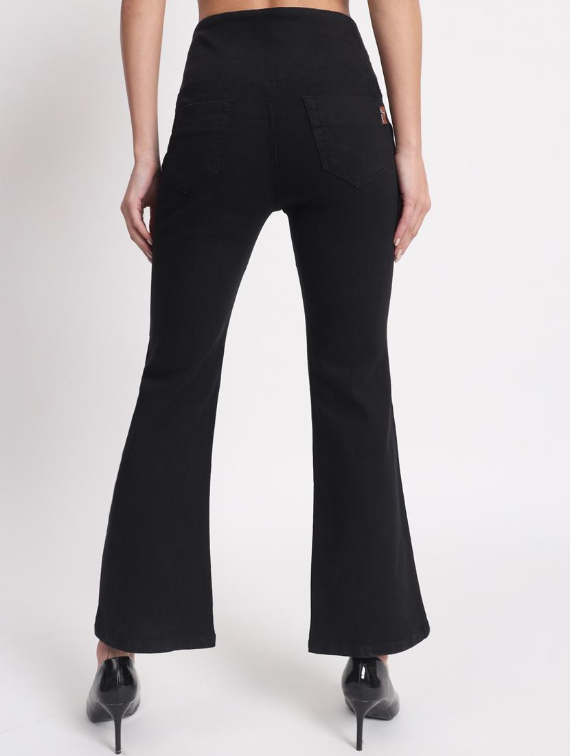 women solid bootcut denim jegging - 20644463 - Standard Image - 2