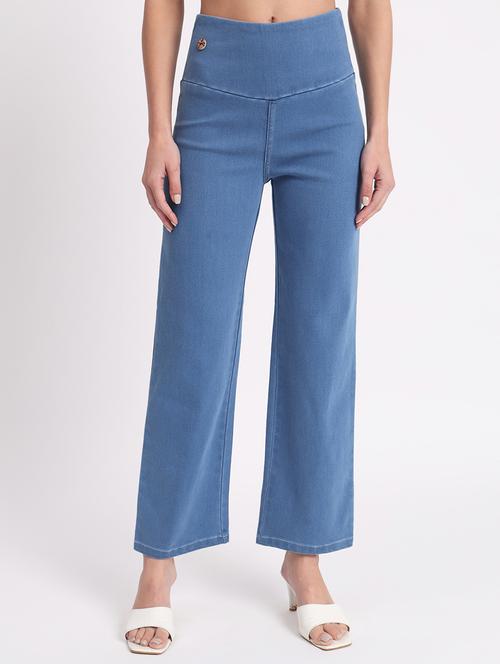 women solid stright fit jegging - 20644465 - Standard Image - 0