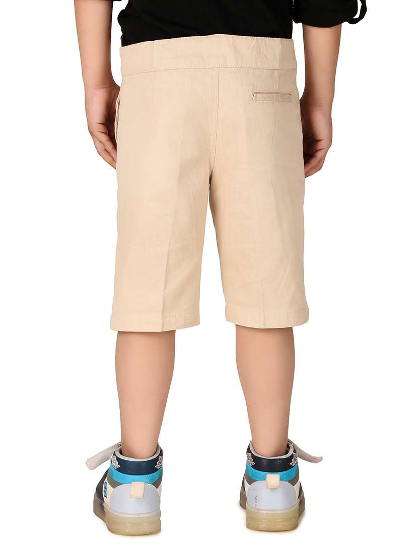boys solid cotton three fourth - 20644615 -  Standard Image - 2