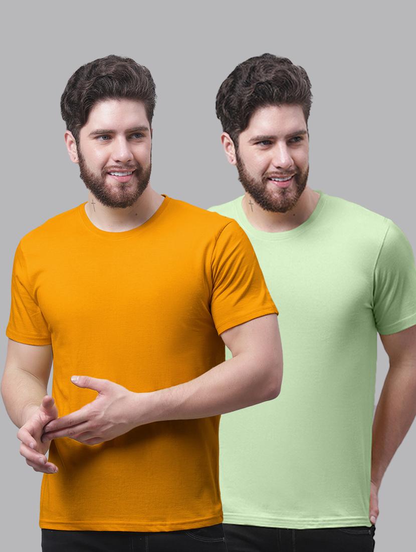 multi colored cotton plain tshirt - 20644862 - Zoom Image - 0