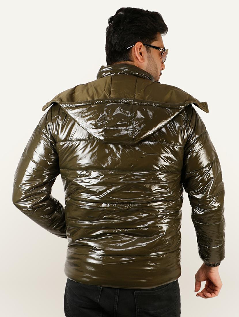 men long sleeved solid quilted jacket - 20644951 - Standard Image - 2