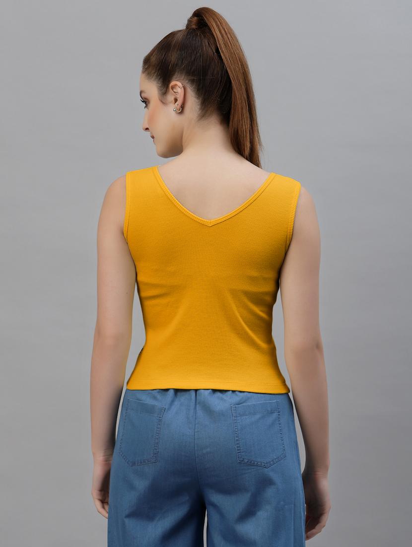 pack of 2 solid sleeveless crop top - 20645022 - Standard Image - 2