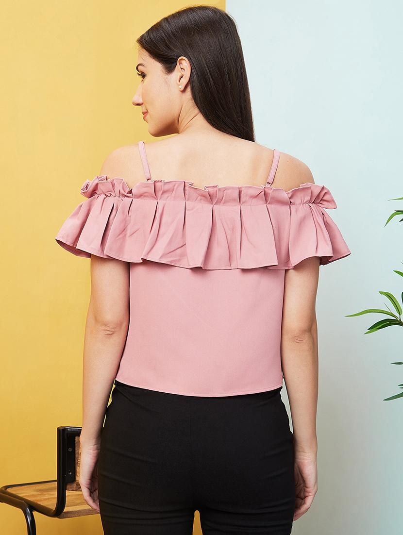 pink solid regular top - 20646118 - Standard Image - 2