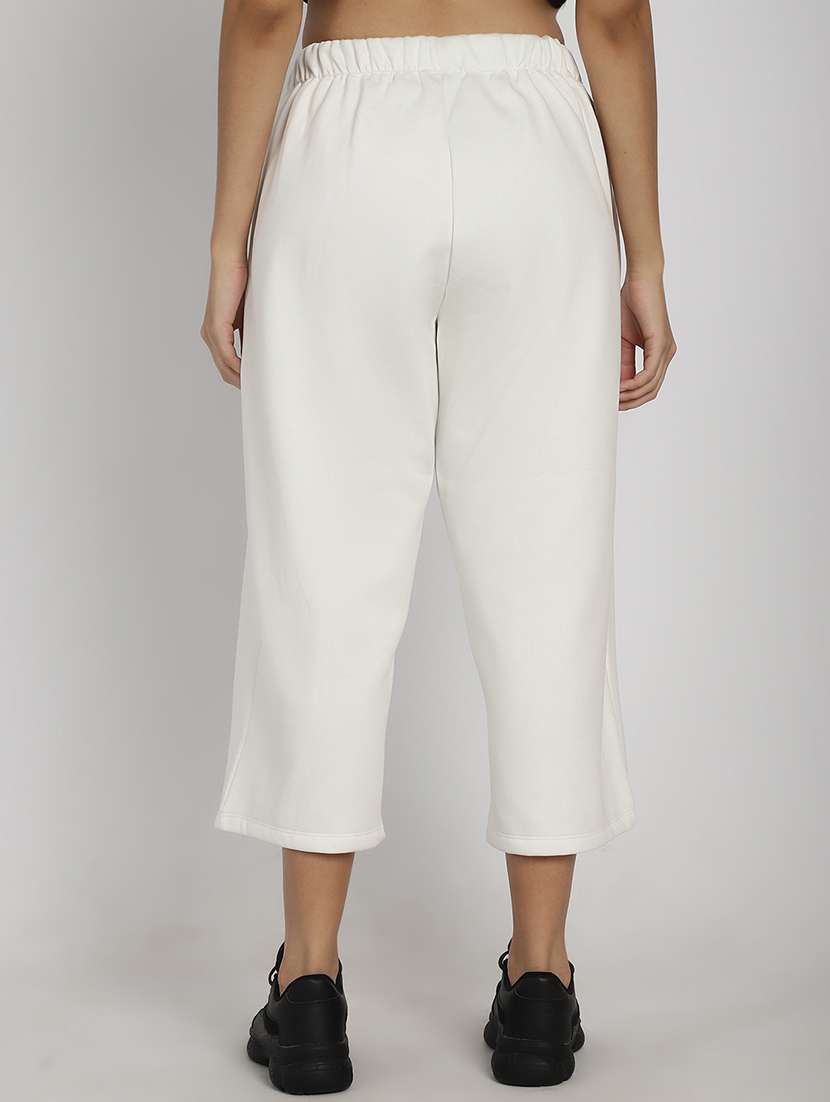 women solid flat front culottes - 20646187 -  Standard Image - 2
