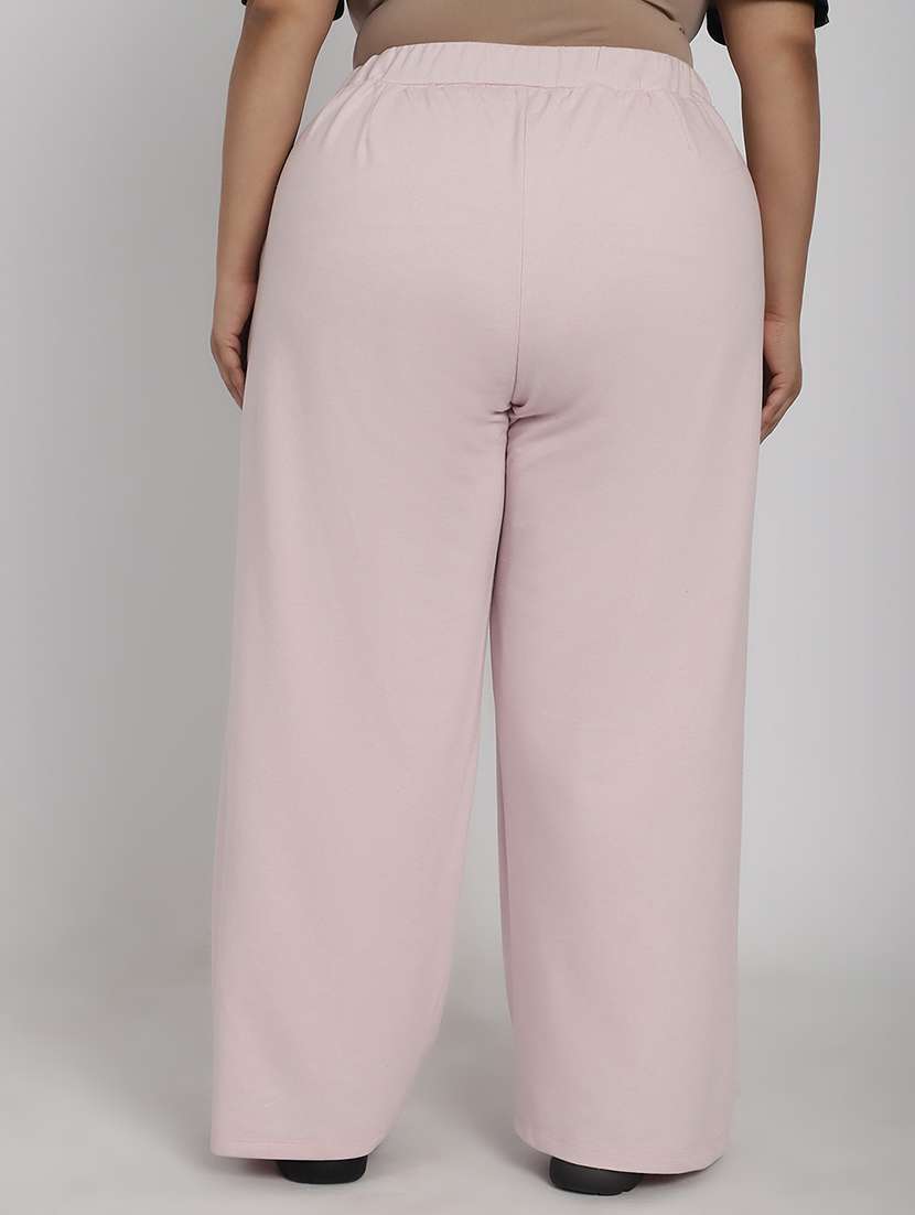 women solid flat front tailored trouser - 20646198 -  Standard Image - 2