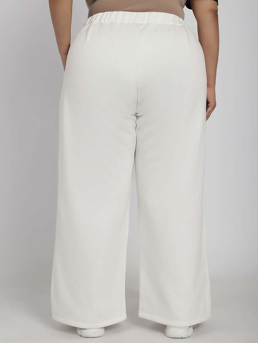 women solid flat front tailored trouser - 20646202 -  Standard Image - 2