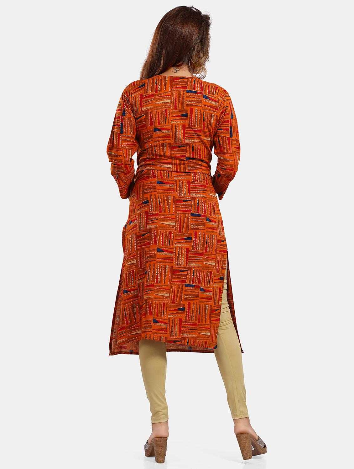women printed maternity wear kurta - 20646221 - Standard Image - 2