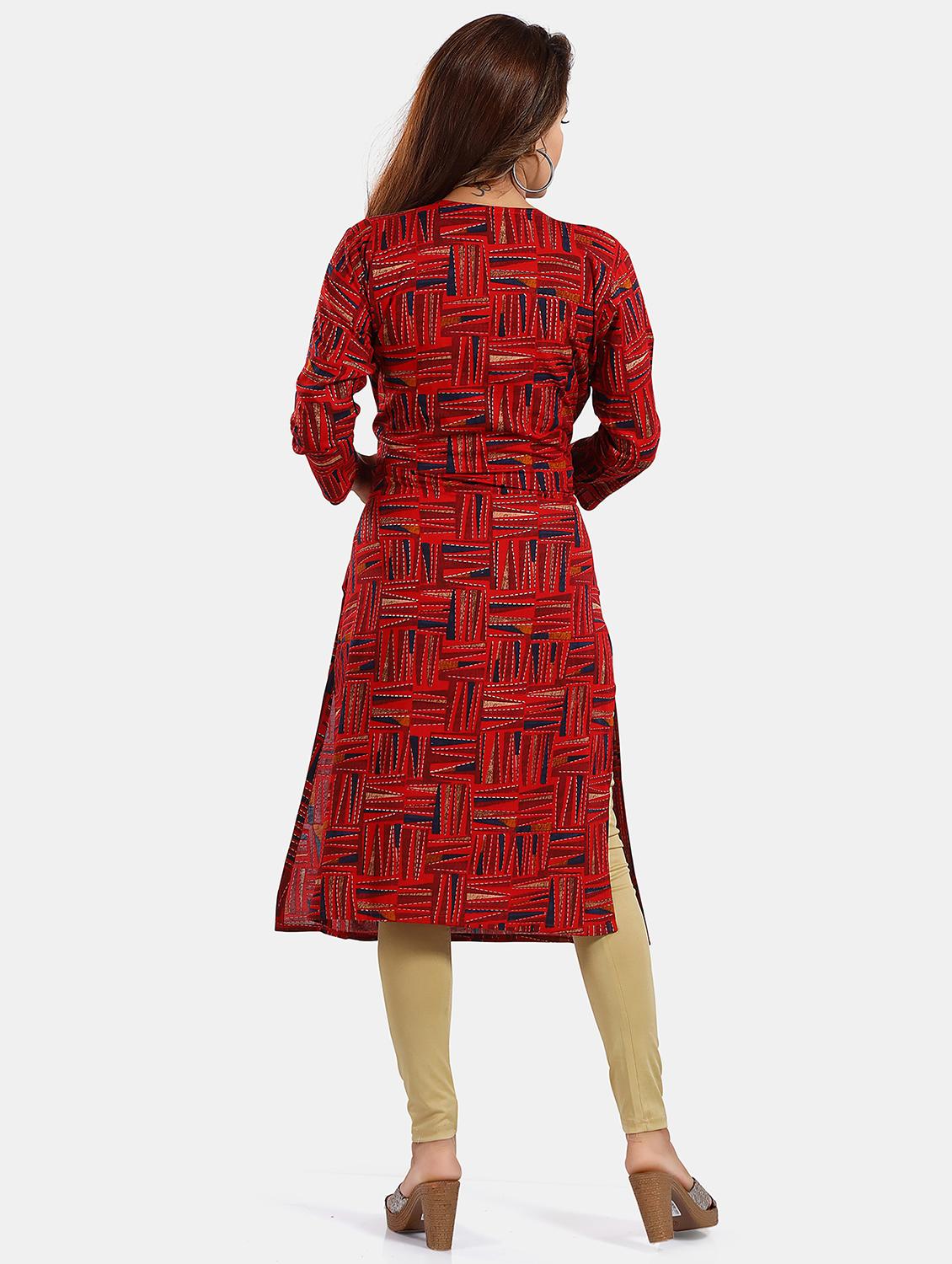 women printed maternity wear kurta - 20646223 - Standard Image - 2