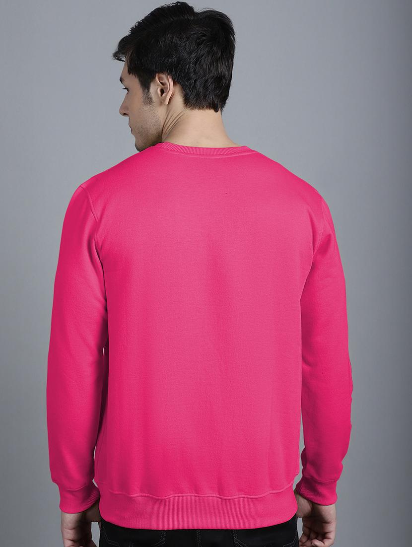 men chest print round neck sweatshirt - 20646453 - Standard Image - 2