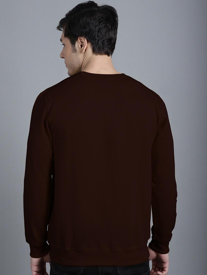men front print round neck sweatshirt - 20646466 - Standard Image - 2