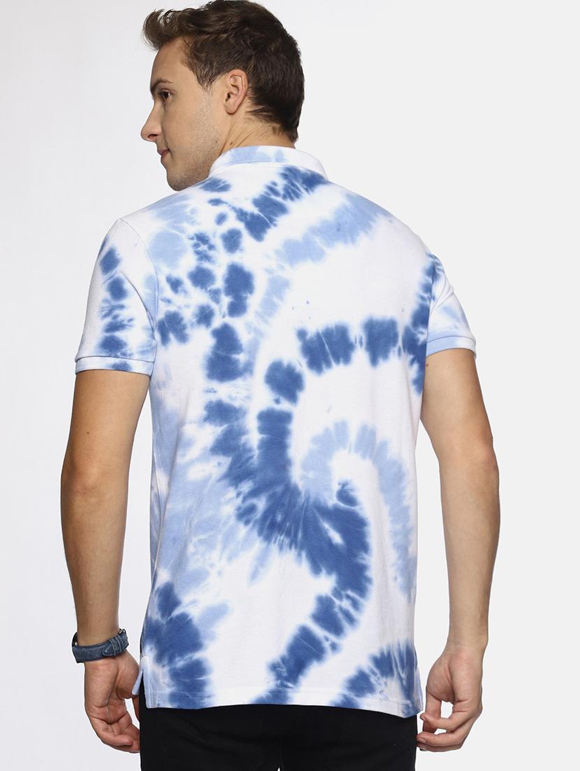men polo neck tie & dye t-shirt - 20649424 - Standard Image - 2