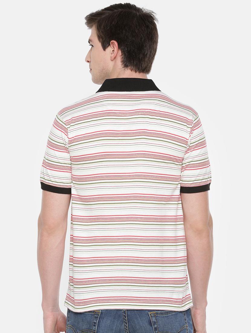 men polo neck striped t-shirt - 20649737 - Standard Image - 2