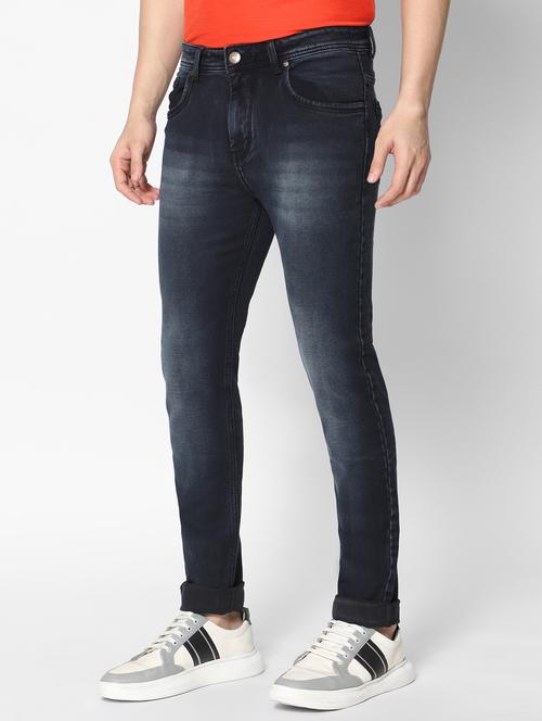 men mid rise denim washed jeans - 20650218 -  Standard Image - 0