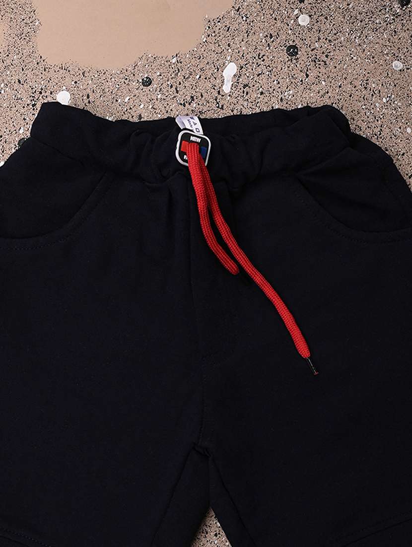 black cotton shorts  - 20652334 -  Standard Image - 2