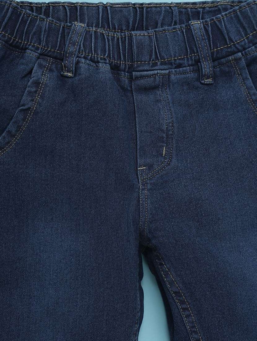 solid dark blue jogger jeans - 20652942 -  Standard Image - 2