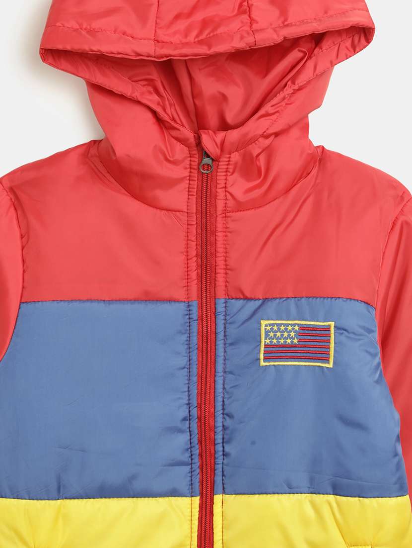 boys color block quilted jacket - 20655141 -  Standard Image - 2