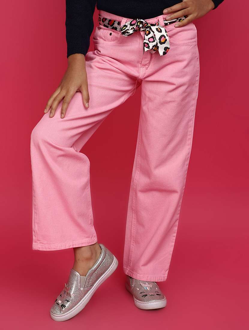 girls relaxed fit solid denim