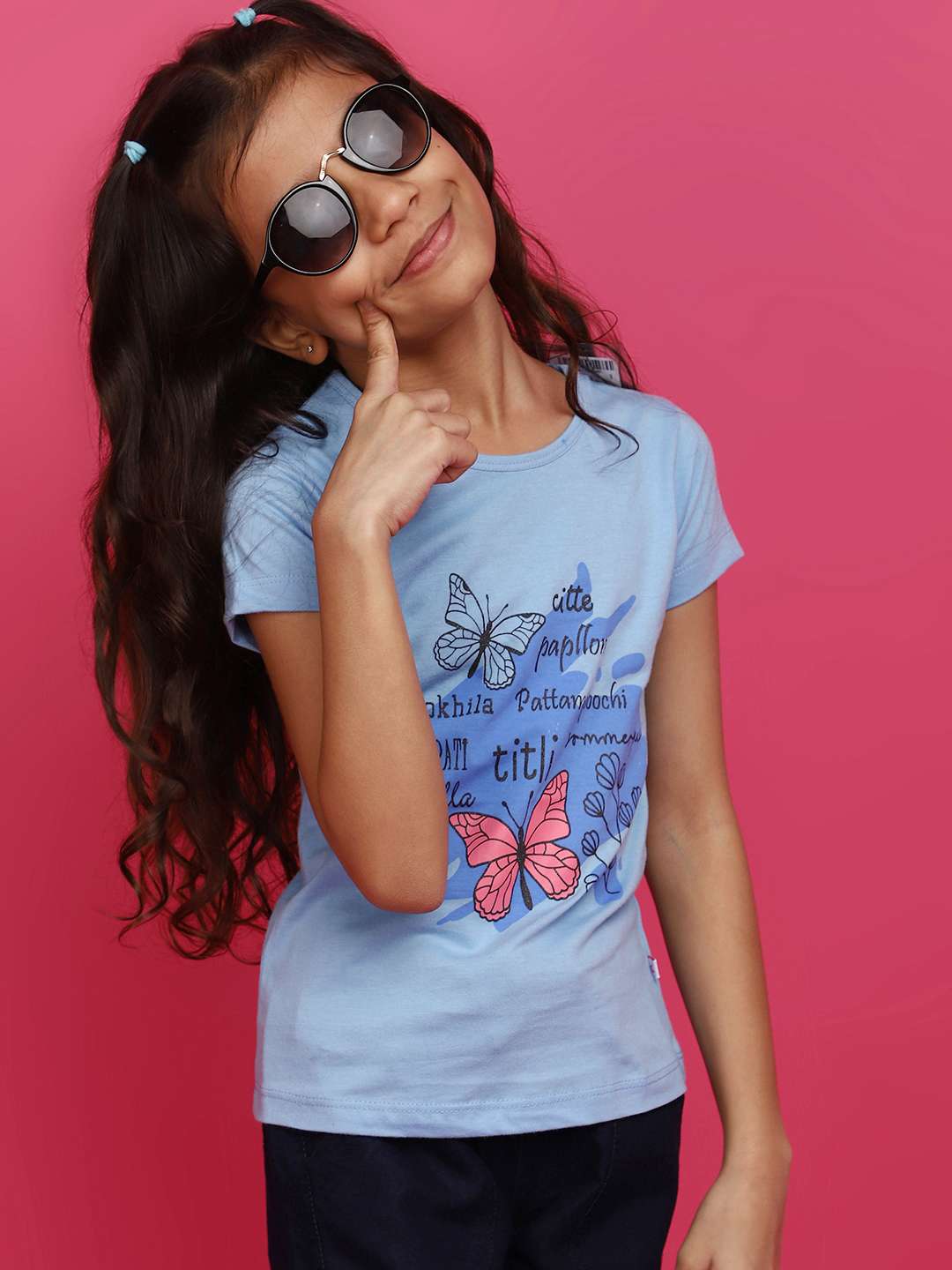 sky blue cotton tshirt - 20656706 -  Standard Image - 2
