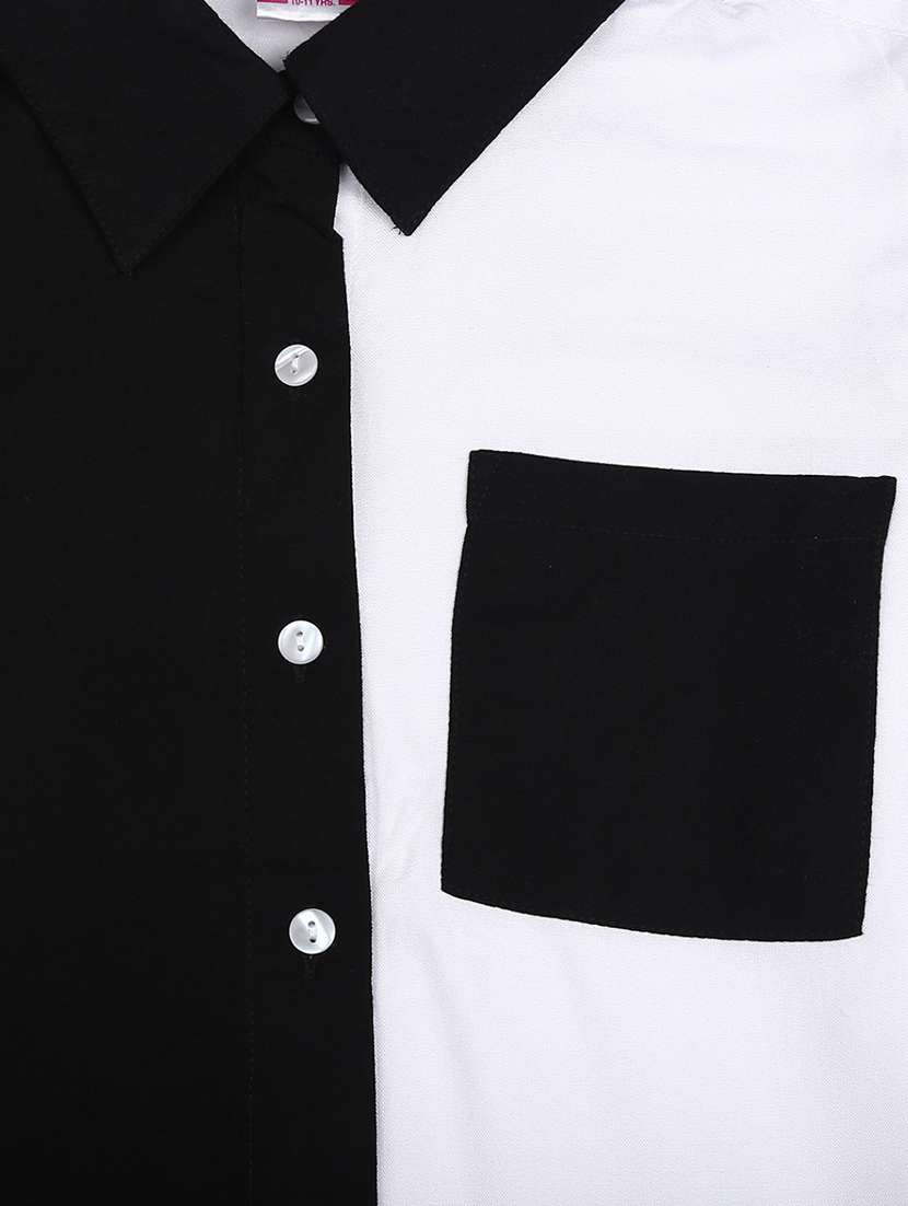 boys color block full sleeve shirt - 20658477 -  Standard Image - 2